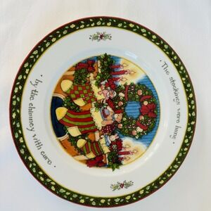Int'l China "The stockings were hung...  Dinner Plate Susan Winget (Portmeirion)